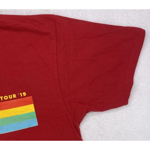 COADM Tour '19 Tee XL Red Motorcycle Graphic Shirt Hip Hop Concert B11 - Picture 5 of 9